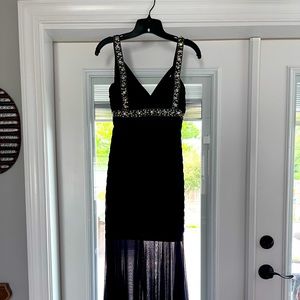 Long Formal Dress with rhinestones